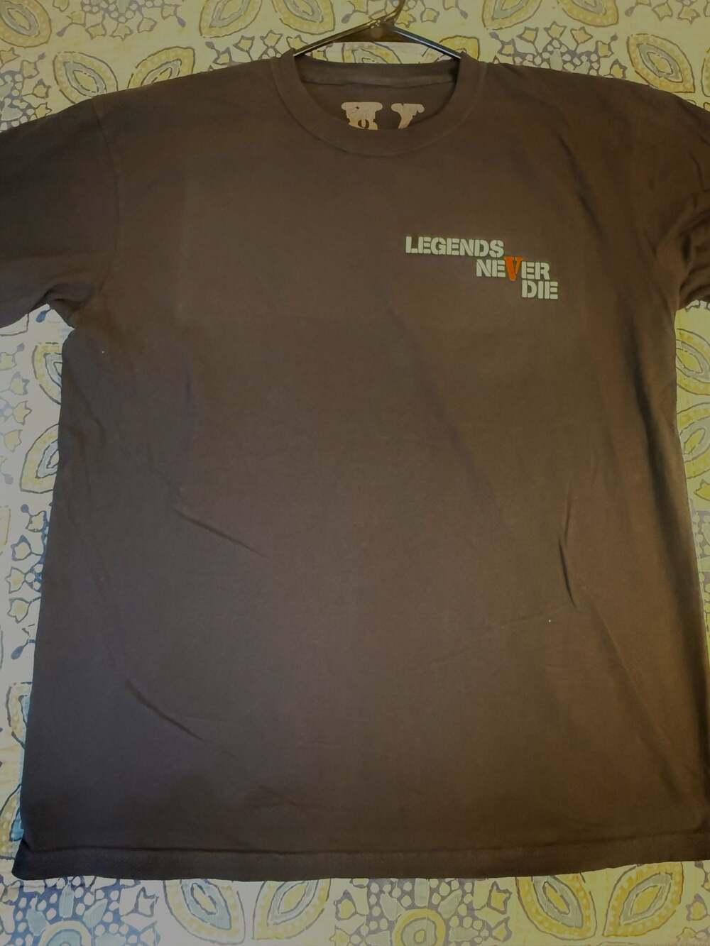 Vlone x Juice WRLD Legends Never Die 999 T-Shirt Black Size L